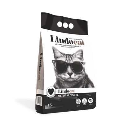 LINDOCAT NATURAL WHITE LETTIERA AGGLOMERANTE BIANCA 10 LT