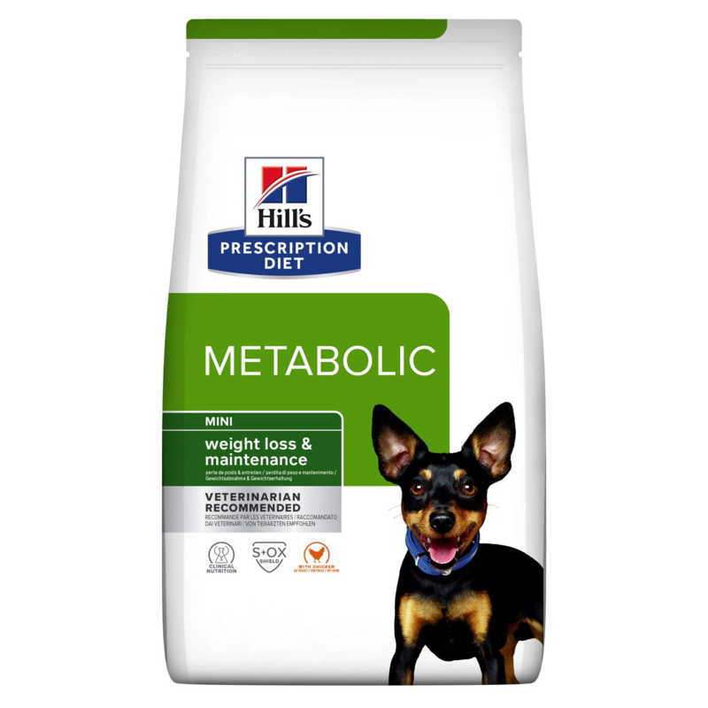 HILL&#39;S PRESCRIPTION DIET CROCCHETTE CANE METABOLIC MINI 3 KG