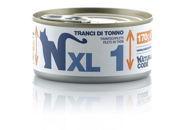 NATURAL CODE UMIDO GATTO XL1 TRANCI DI TONNO 170 GR