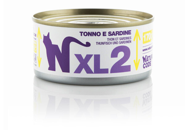 NATURAL CODE UMIDO GATTO XL2 TONNO E SARDINE 170 GR