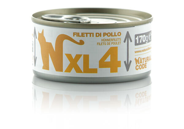 NATURAL CODE UMIDO GATTO XL4 FILETTI DI POLLO 170 GR