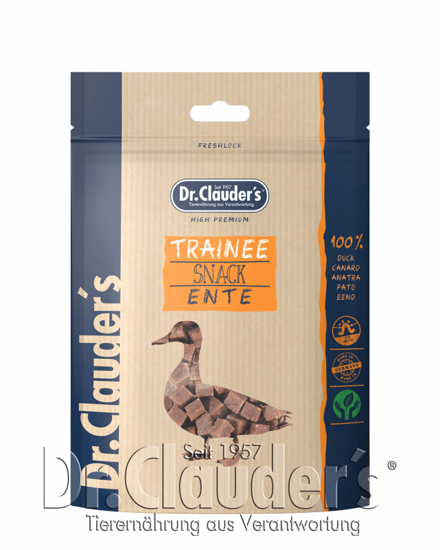 DR. CLAUDER&#39;S TRAINEE SNACK CANE CUBETTI ANATRA 80 GR