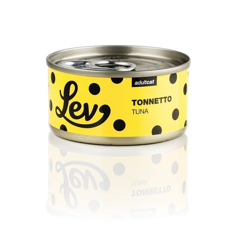 LEV CIBO UMIDO NATURALE GATTO TONNETTO LATTINA 70 GR
