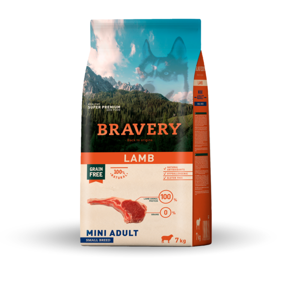 BRAVERY CROCCHETTE CANE ADULTO AGNELLO MINI 2 KG