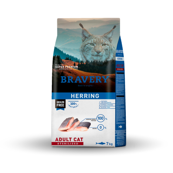 BRAVERY CROCCHETTE GATTO STERILIZZATO ARINGA 2 KG