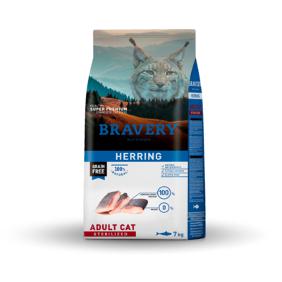 BRAVERY CROCCHETTE GATTO STERILIZZATO ARINGA 2 KG
