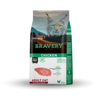BRAVERY CROCCHETTE GATTO STERILIZZATO POLLO 2 KG