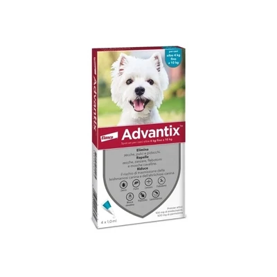 ADVANTIX SPOT ON CANE FINO A 4-10 KG 4 PIPETTE