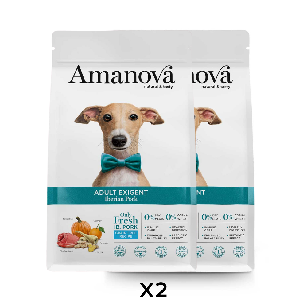 2 X AMANOVA CANE ALL BREED EXIGENT MAIALE 10 KG