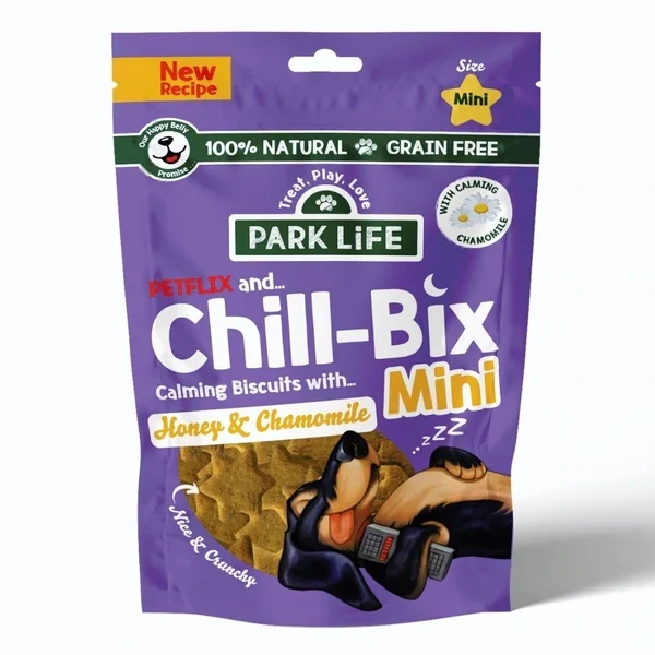 PARK LIFE DOG BISCOTTI CHILL BIX SNACK PER CANE MINI MIELE E CAMOMILLA 100 GR