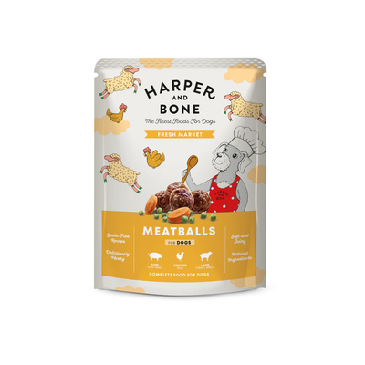 HARPER AND BONE CIBO POLPETTE MEATBALLS FRESH MARKET 300 GR