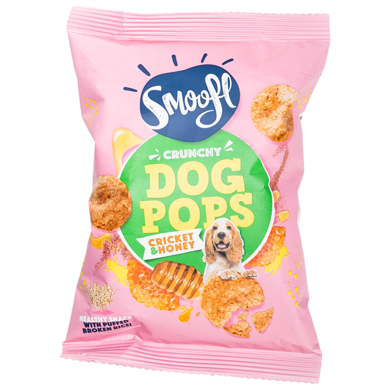 SMOOLF DOG POPS SNACK PATATINE PER CANE AL GUSTO GRILLO E MIELE