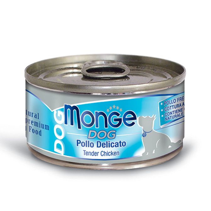 MONGE UMIDO NATURAL CANE POLLO DELICATO 95 GR