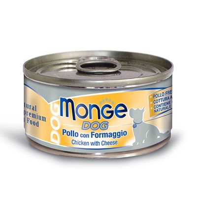 MONGE UMIDO NATURAL CANE POLLO CON FORMAGGIO 95 GR