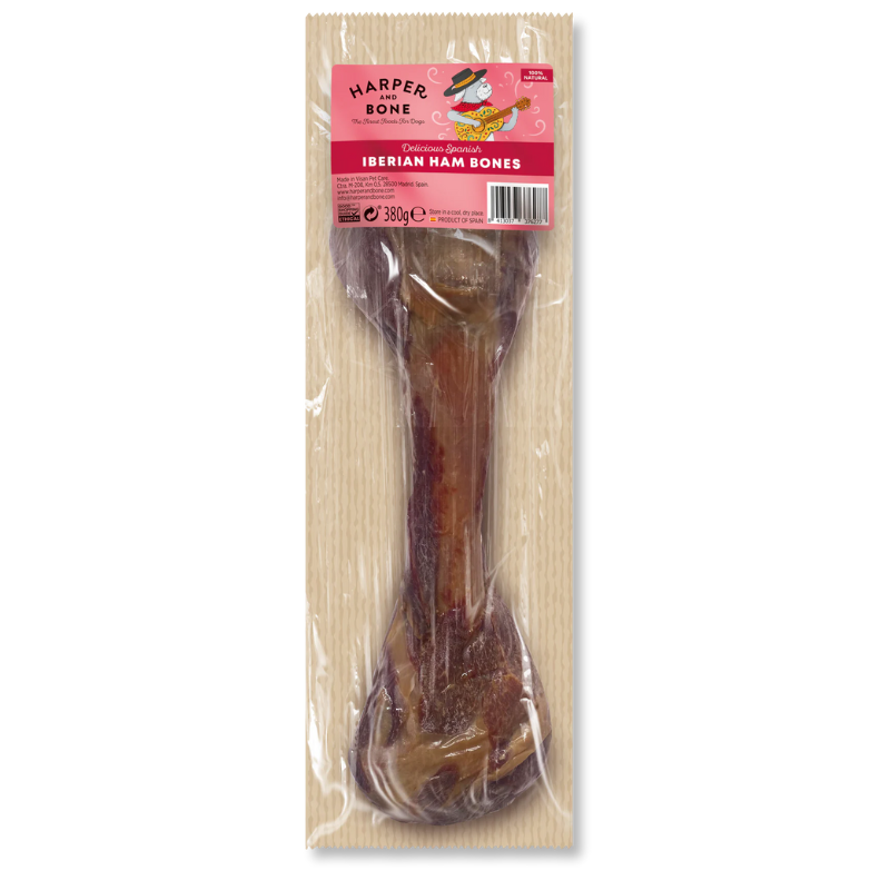 HARPER &amp; BONE SNACK CANE OSSO DI PROSCIUTTO 380 GR