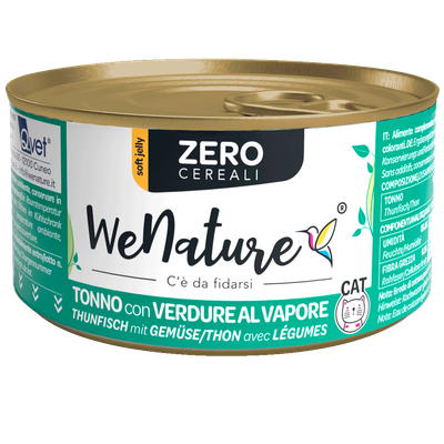WENATURE UMIDO GATTO TONNO CON VERDURE ZERO CEREALI 85 GR
