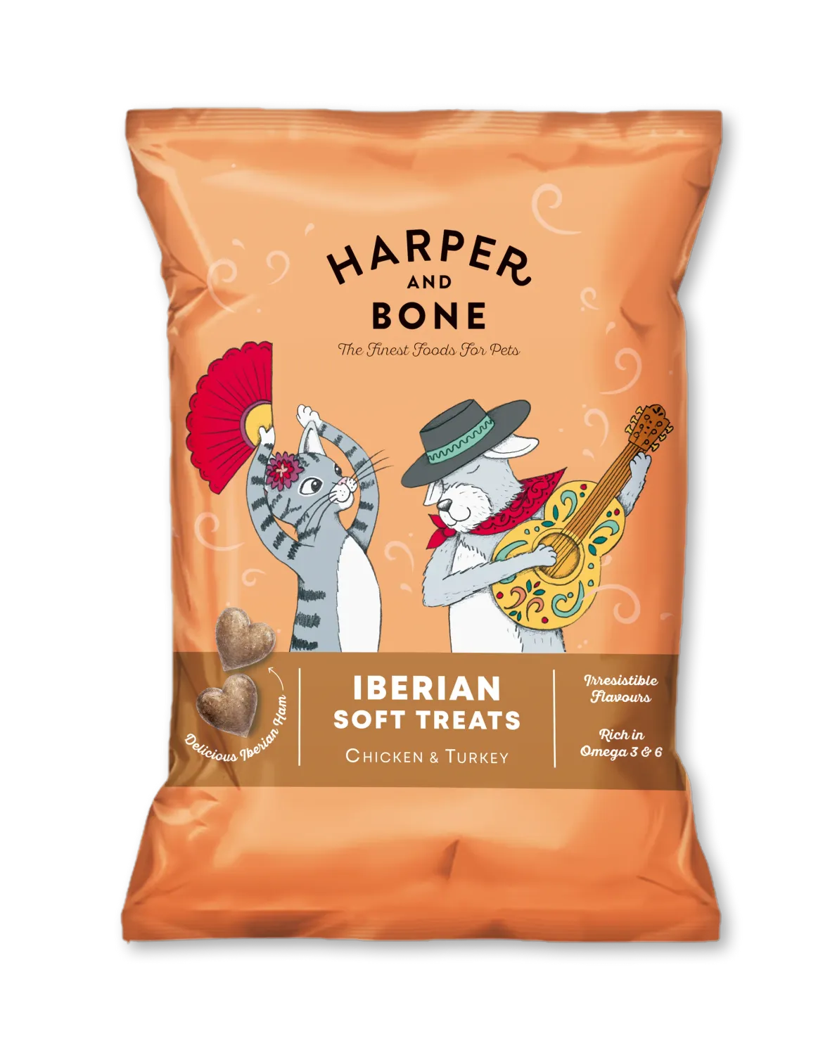 HARPER &amp; BONE SNACK CANE E GATTO POLLO E TACCHINO 75 GR