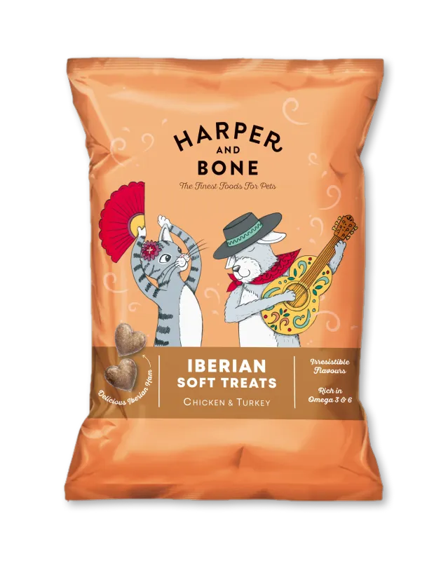 HARPER &amp; BONE SNACK CANE E GATTO POLLO E TACCHINO 75 GR
