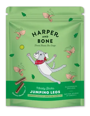 HARPER &amp; BONE SNACK CANE FUNZIONALE JUMPING LEGS 75 GR