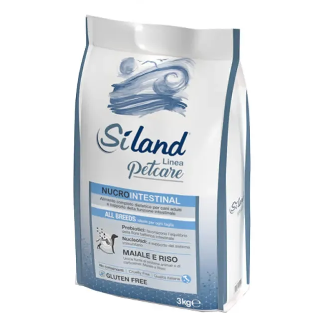 Siland Nucrointestinal Gusto Maiale E Riso Cibo Secco Cani Adulti Sacco 3 kg