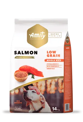 AMITY CANE MEDIUM ADULT SALMONE 14 KG