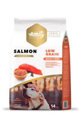 AMITY CANE MEDIUM ADULT SALMONE 14 KG