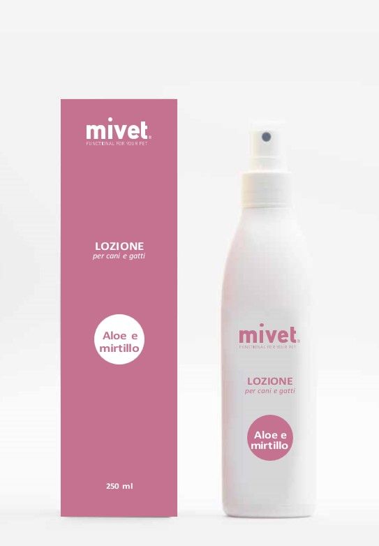 MIVET LOZIONE CANI E GATTI ALOE E MIRTILLO 250 ML