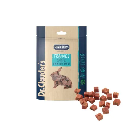 DR. CLAUDER&#39;S TRAINEE SNACK CANE CUBETTI CONIGLIO 80 GR