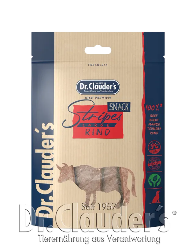 DR. CLAUDER&#39;S TRAINEE SNACK CANE STRISCE MANZO 80 GR