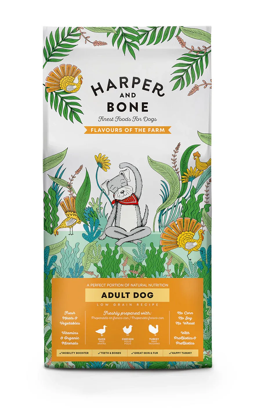 HARPER &amp; BONE CROCCHETTE ADULT DOG FLAVOURS OF THE FARM 12 KG