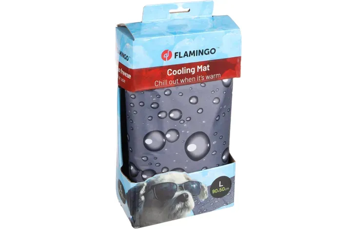 FLAMINGO TAPPETINO REFRIGERANTE DROP GRIGIO L 90x50CM