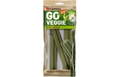 FLAMINGO SNACKS VEGGIE BASTONE CON MELA VERDE 150 GR