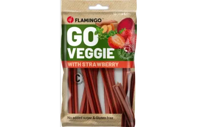 FLAMINGO SNACKS VEGGIE BASTONE CON FRAGOLA 78 GR