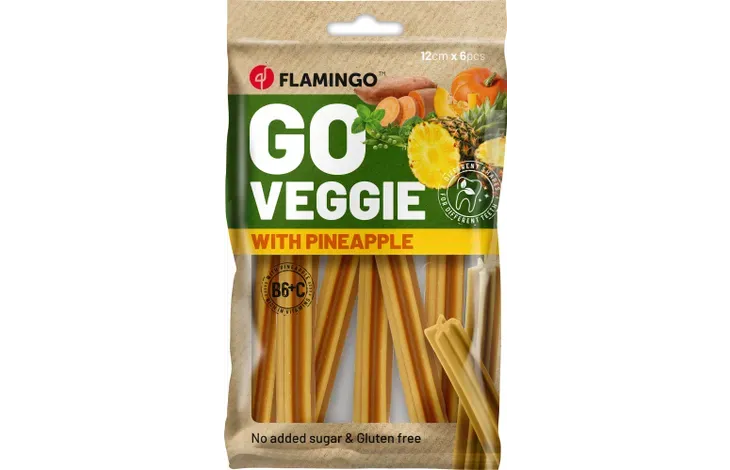FLAMINGO SNACKS VEGGIE BASTONE CON ANANAS 78 GR