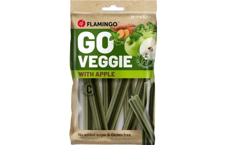 FLAMINGO SNACKS VEGGIE BASTONE CON MELA VERDE 78 GR