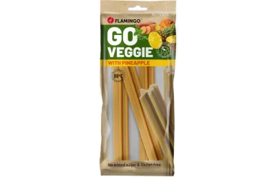 FLAMINGO SNACKS VEGGIE BASTONE CON ANANAS GIALLO 150 GR