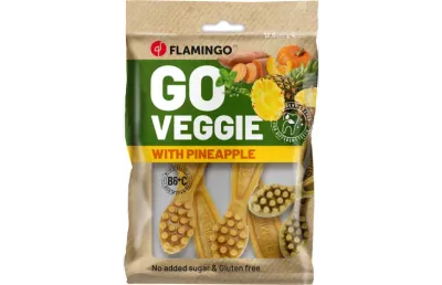 FLAMINGO SNACKS VEGGIE SPAZZOLINO CON ANANAS 160 GR