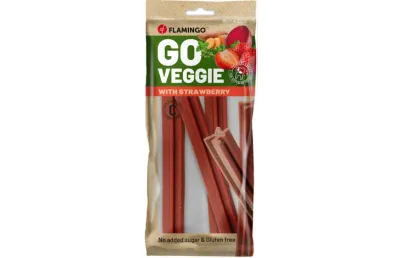 FLAMINGO SNACKS VEGGIE BASTONE CON FRAGOLA 150 GR