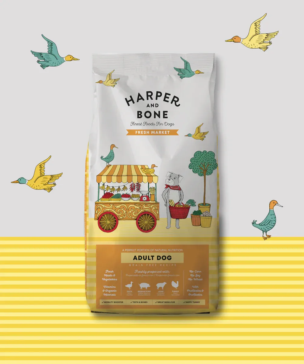 HARPER &amp; BONE CROCCHETTE ADULT DOG FRESH MARKET