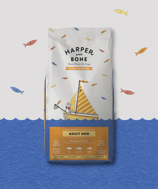 HARPER &amp; BONE ADULT DOG OCEAN WONDERS 12 KG