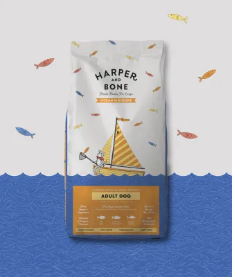 HARPER &amp; BONE ADULT DOG OCEAN WONDERS 12 KG