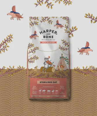 HARPER &amp; BONE CROCCHETTE GATTO STERILIZZATO WILD MOUNTAIN 2 KG