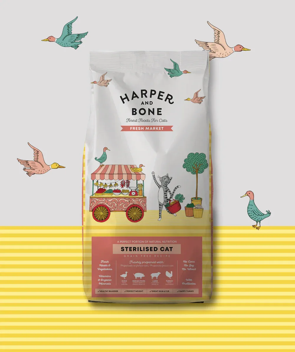 HARPER &amp; BONE CROCCHETTE GATTO STERILIZZATO FRESH MARKET 2 KG