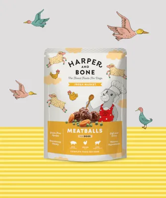 HARPER AND BONE CIBO POLPETTE MEATBALLS FRESH MARKET 300 GR