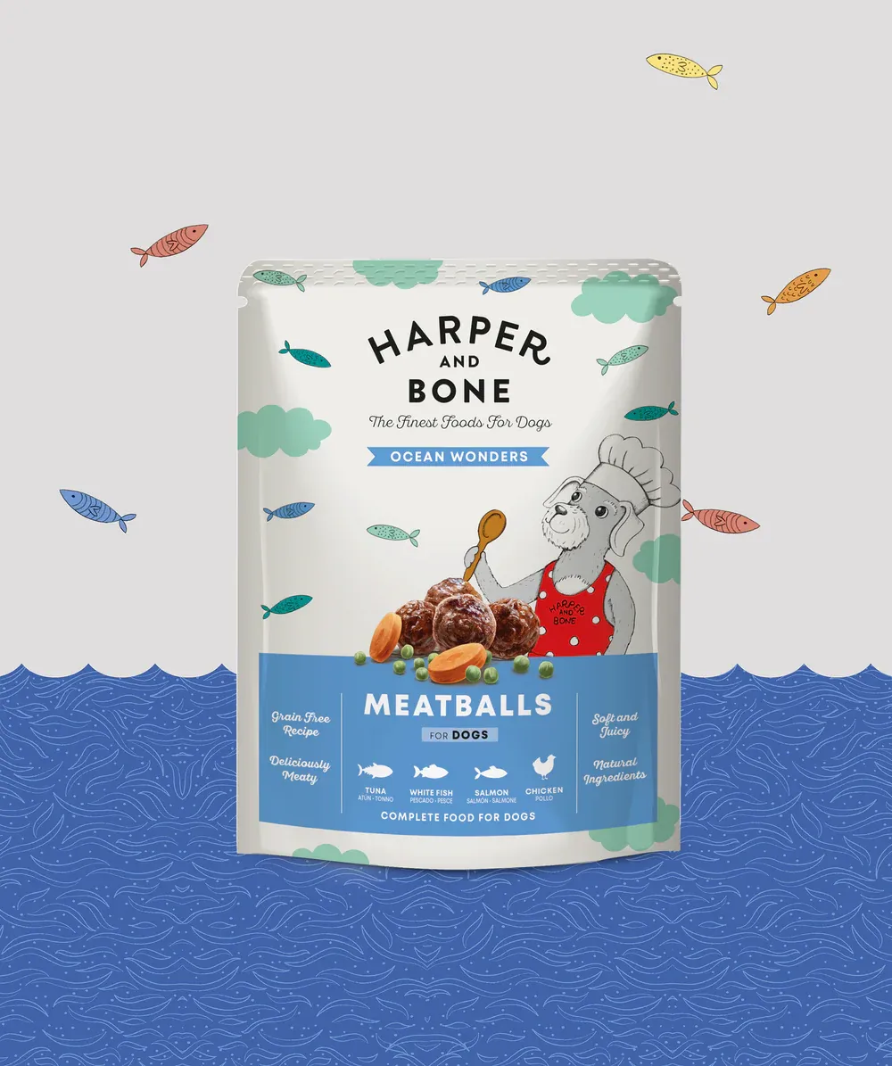 HARPER AND BONE UMIDO MEATBALLS OCEAN WONDERS 300 GR