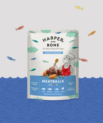 HARPER AND BONE CIBO POLPETTE MEATBALLS OCEAN WONDERS 300 GR