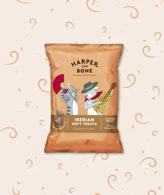 HARPER &amp; BONE SNACK CANE E GATTO POLLO E TACCHINO 75 GR