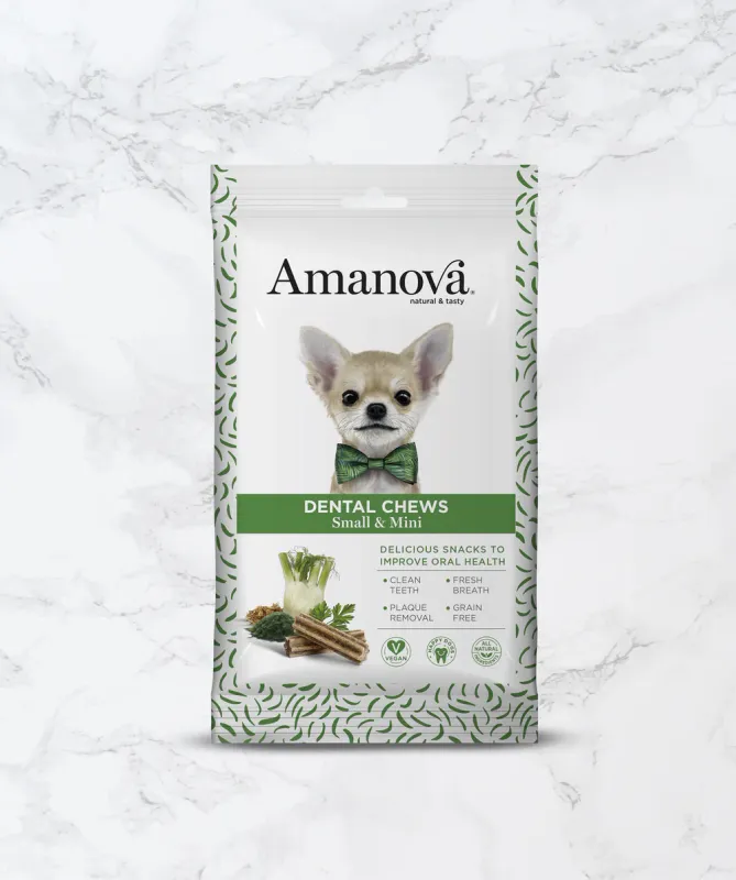 AMANOVA DENTAL CHEWS SNACK DENTALE SMALL E MINI 110 GR