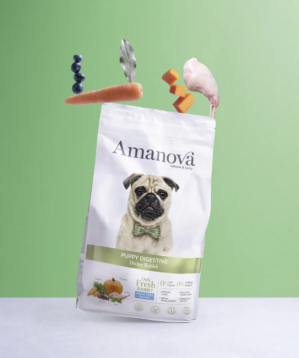 AMANOVA CANE PUPPY DIGESTIVE CONIGLIO 7 KG