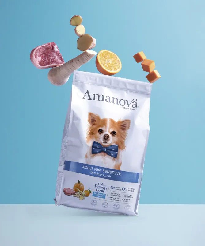 AMANOVA CANE MINI ADULT SENSITIVE AGNELLO 2 KG